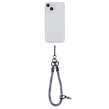 8mm 30cm S-Texture Hand Wrist Strap Short Lanyard Strap with Patch for Mobile Phone Keys Camera