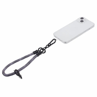 8mm 30cm S-Texture Hand Wrist Strap Short Lanyard Strap with Patch for Mobile Phone Keys Camera