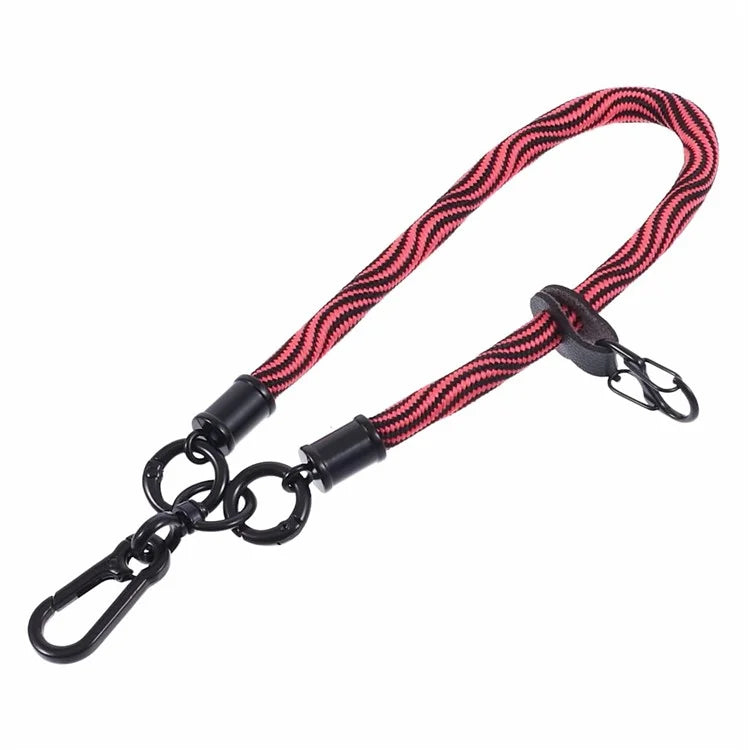 8mm 30cm S-Texture Hand Wrist Strap Short Lanyard Strap with Patch for Mobile Phone Keys Camera