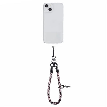 8mm 30cm S-Texture Hand Wrist Strap Short Lanyard Strap with Patch for Mobile Phone Keys Camera