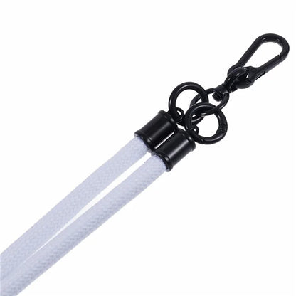 Style A Solid Color Phone Strap 10mm Crossbody Nylon Phone Charm with Clear Patch