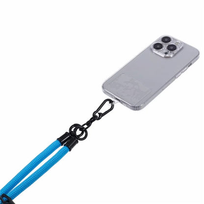 Style A Solid Color Phone Strap 10mm Crossbody Nylon Phone Charm with Clear Patch
