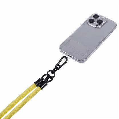 Style A Solid Color Phone Strap 10mm Crossbody Nylon Phone Charm with Clear Patch