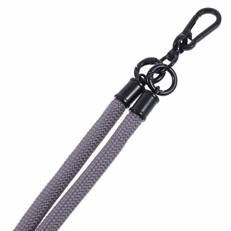 Style A Solid Color Phone Strap 10mm Crossbody Nylon Phone Charm with Clear Patch