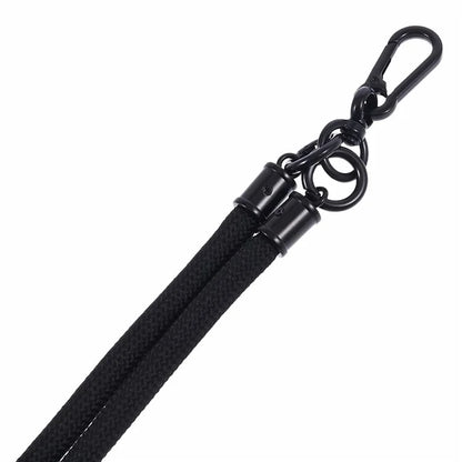 Style A Solid Color Phone Strap 10mm Crossbody Nylon Phone Charm with Clear Patch