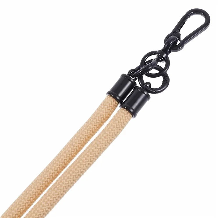 Style A Solid Color Phone Strap 10mm Crossbody Nylon Phone Charm with Clear Patch