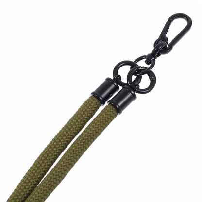 Style A Solid Color Phone Strap 10mm Crossbody Nylon Phone Charm with Clear Patch