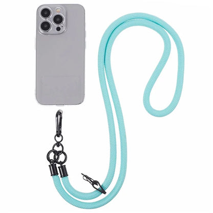 Style A Phone Strap 8mm Universal Nylon Phone Neck Lanyard with Clear Patch