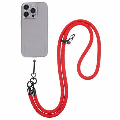 Style A Phone Strap 8mm Universal Nylon Phone Neck Lanyard with Clear Patch