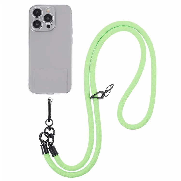 Style A Phone Strap 8mm Universal Nylon Phone Neck Lanyard with Clear Patch