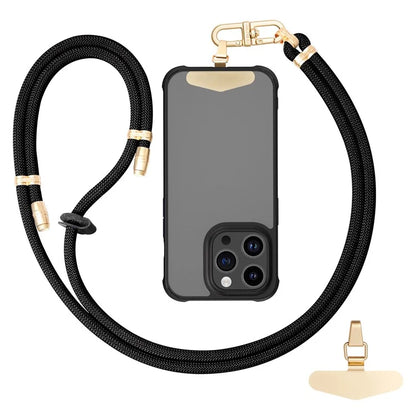 LEEU DESIGN 120cm Smartphone Shoulder Strap with Metal Tether Tab, Adjustable Cell Phone Polyester Lanyard