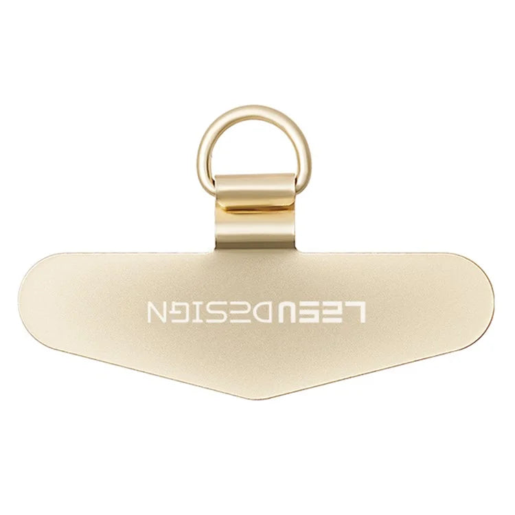 LEEU DESIGN Phone Lanyard Tether Tab Universal Metal Patch with Buckle