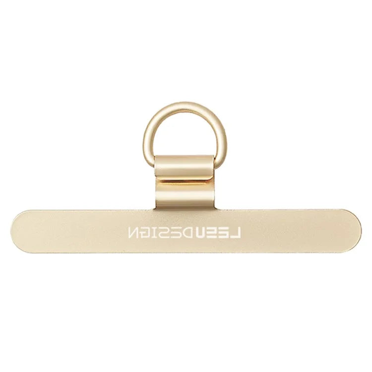 LEEU DESIGN Phone Tether Tabs Universal Slim-Fit Phone Lanyard Patches with Metal Ring