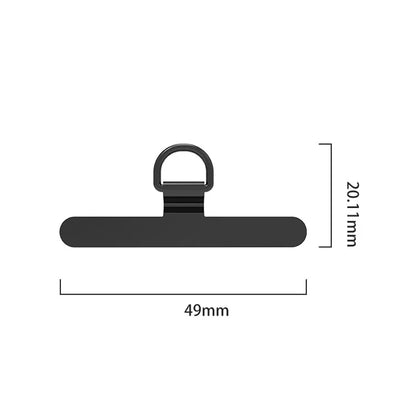 D-Buckle Phone Tether Tab Crossbody Phone Lanyard Pad Universal Metal Phone Strap Patch