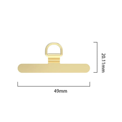 D-Buckle Phone Tether Tab Crossbody Phone Lanyard Pad Universal Metal Phone Strap Patch