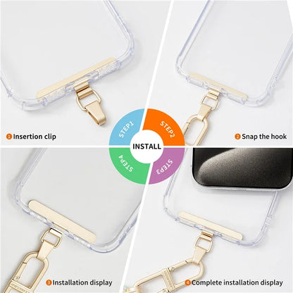 LEEU DESIGN Metal Phone Tether Tabs Universal Phone Lanyard Replacement Part