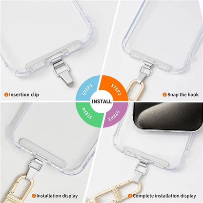 LEEU DESIGN Metal Phone Tether Tabs Universal Phone Lanyard Replacement Part
