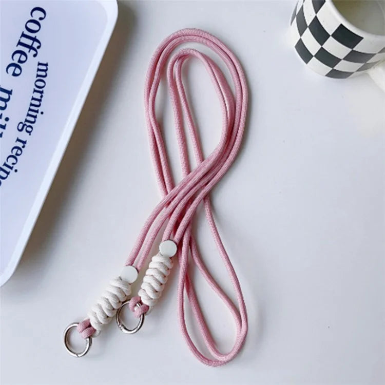 100cm Mobile Phone Chain Universal Double-Strand Rope Anti-Lost Hanging Cord with Tether Tab