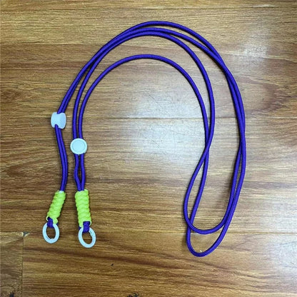 100cm Mobile Phone Chain Universal Double-Strand Rope Anti-Lost Hanging Cord with Tether Tab