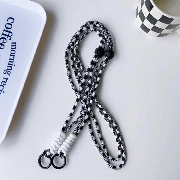 100cm Mobile Phone Chain Universal Double-Strand Rope Anti-Lost Hanging Cord with Tether Tab