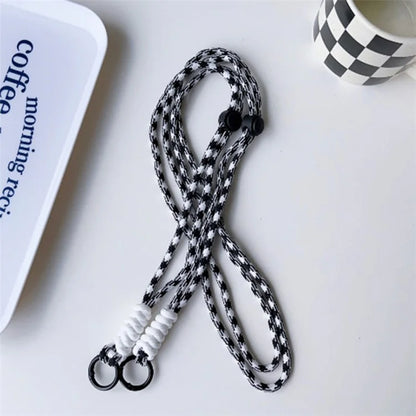 100cm Mobile Phone Chain Universal Double-Strand Rope Anti-Lost Hanging Cord with Tether Tab