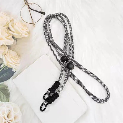 100cm Mobile Phone Chain Universal Double-Strand Rope Anti-Lost Hanging Cord with Tether Tab