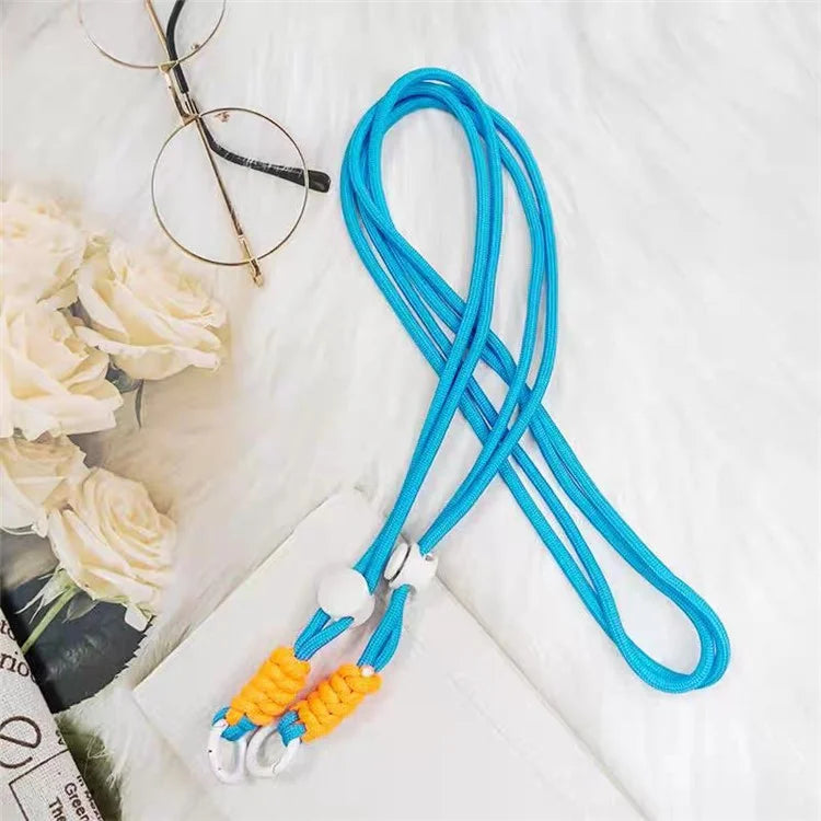 100cm Mobile Phone Chain Universal Double-Strand Rope Anti-Lost Hanging Cord with Tether Tab