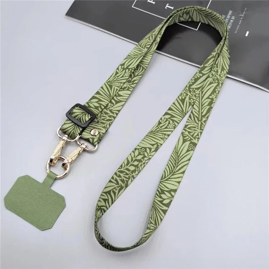 20mm Mobile Phone Strap 33.5-60cm Adjustable Cell Phone Lanyard with Tether Tab