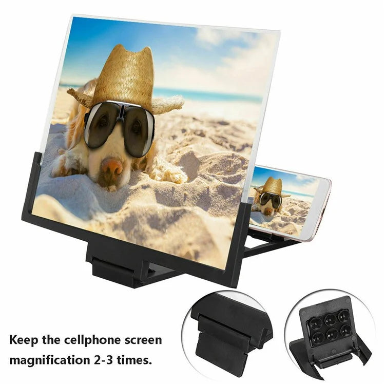 F3 14-inch Phone Screen Magnifier HD Movie Viewing Screen Videos Magnifying Foldable Stand