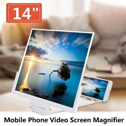 F3 14-inch Phone Screen Magnifier HD Movie Viewing Screen Videos Magnifying Foldable Stand
