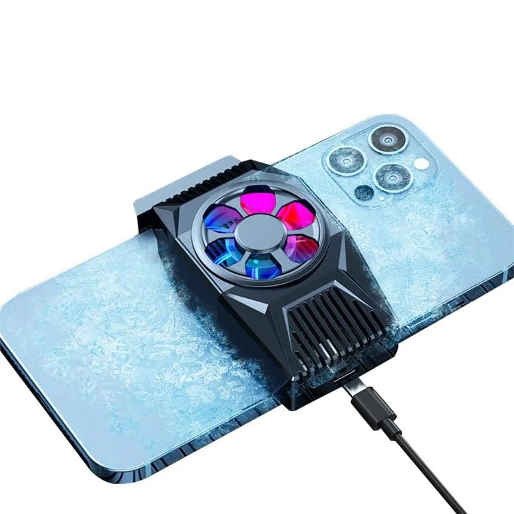 L03 Phone Back Clip-On Radiator Cellphone Live Streaming Gaming Heat Dissipation Semiconductor Cooling Fan