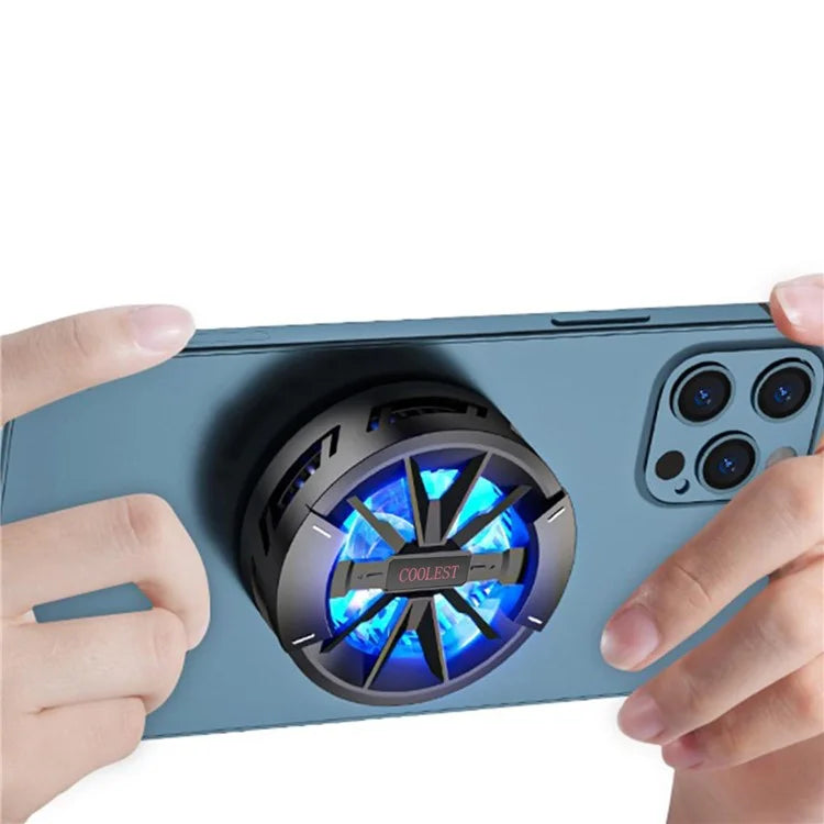 JS-40 Magnetic Phone Back Radiator Fan Cellphone Live Streaming Gaming Heat Dissipation Cooler