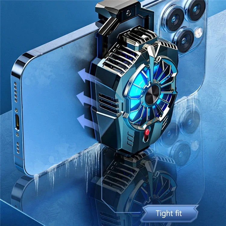 X20 Cell Phone Heat Sink Semiconductor Cooling Fan with 2 Stages Adjustment Low Noise Back Clip for Gaming