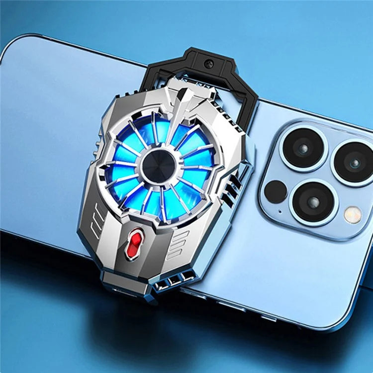 X20 Cell Phone Heat Sink Semiconductor Cooling Fan with 2 Stages Adjustment Low Noise Back Clip for Gaming