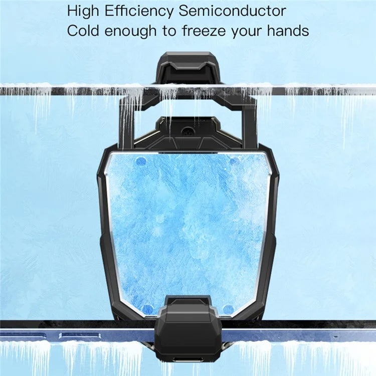X20 Cell Phone Heat Sink Semiconductor Cooling Fan with 2 Stages Adjustment Low Noise Back Clip for Gaming