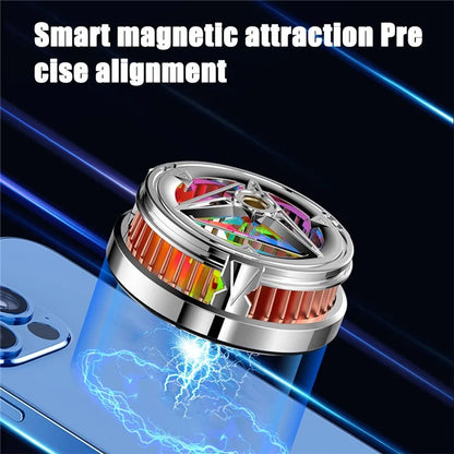 X18 Cell Phone Cooler Magnetic Heat Sink Mobile Phone Radiator with Screw Interface for Live Streaming Gaming