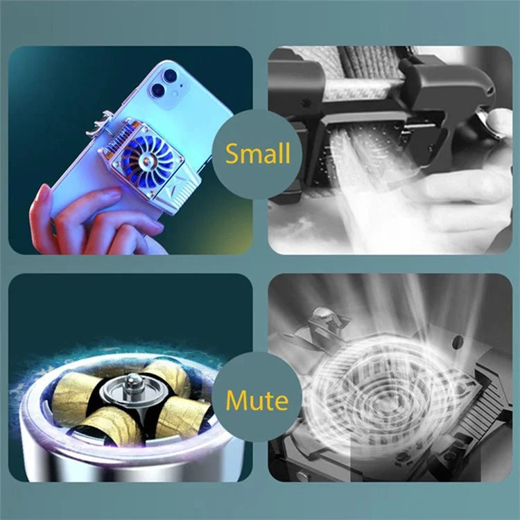 H15 Rechargeable Phone Back Radiator Semiconductor Cellphone Gaming Heat Dissipation Cooler Fan