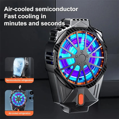 X57 Mobile Phone Semiconductor Cooler 3 Gears Adjustable Cooling Fan for Gaming