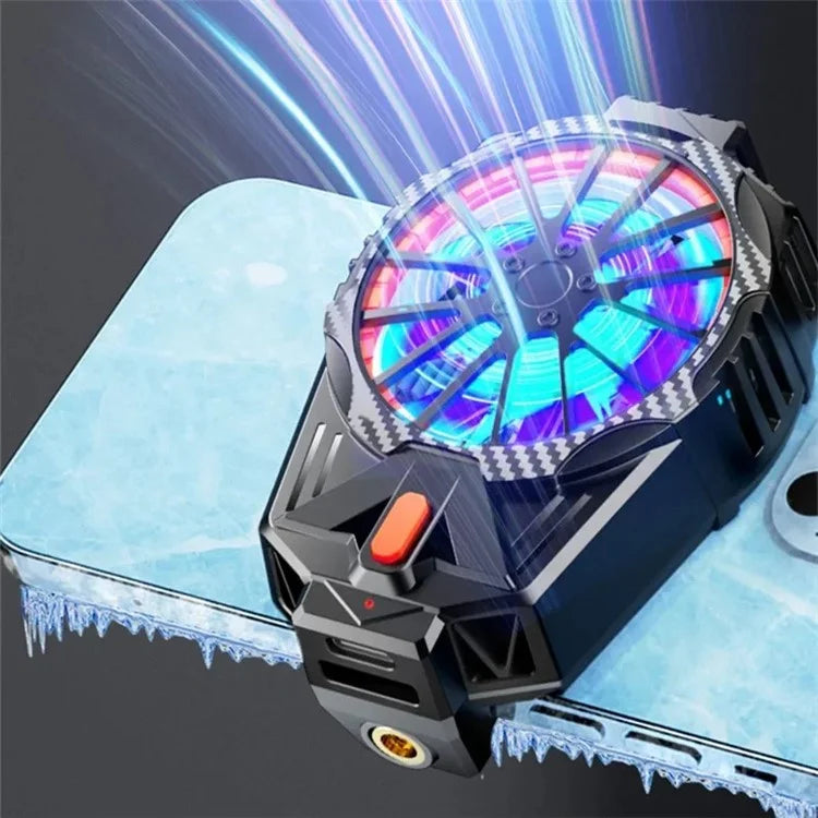 X57 Mobile Phone Semiconductor Cooler 3 Gears Adjustable Cooling Fan for Gaming
