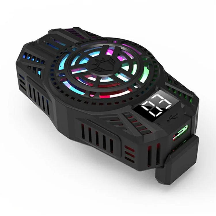 S06 Semiconductor Mobile Phone Radiator Colorful Light Smartphone Gaming Heat Dissipation Cooler
