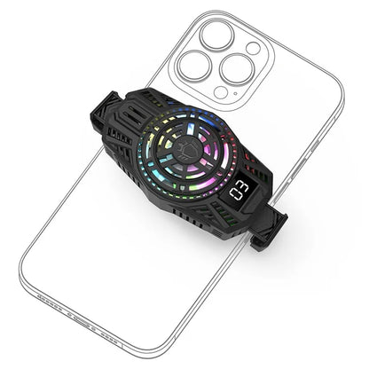 S06 Semiconductor Mobile Phone Radiator Colorful Light Smartphone Gaming Heat Dissipation Cooler