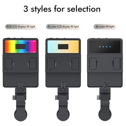 V11R Phone Laptop Video Conference LED Fill Lamp Portable Skin Beauty Live Streaming Fill Light
