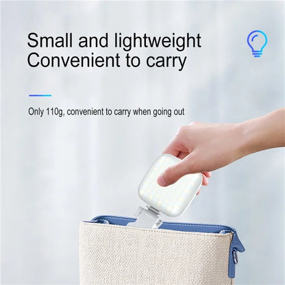 V15 Phone Laptop Video Conference Live Streaming Fill Lamp Mini Clip-On Portable LED Fill Light
