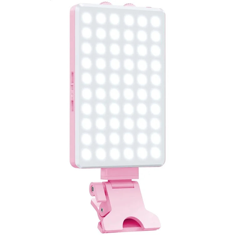 V12A Portable Selfie Live Streaming LED Fill Light Phone Laptop Video Conference Fill Lamp
