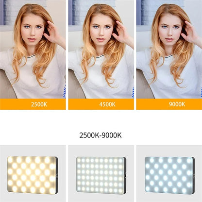 V16R 24 Effects RGB Light Clip-On Pocket Fill Light with OLED Screen for Mobile Phone / Tablet / Laptop