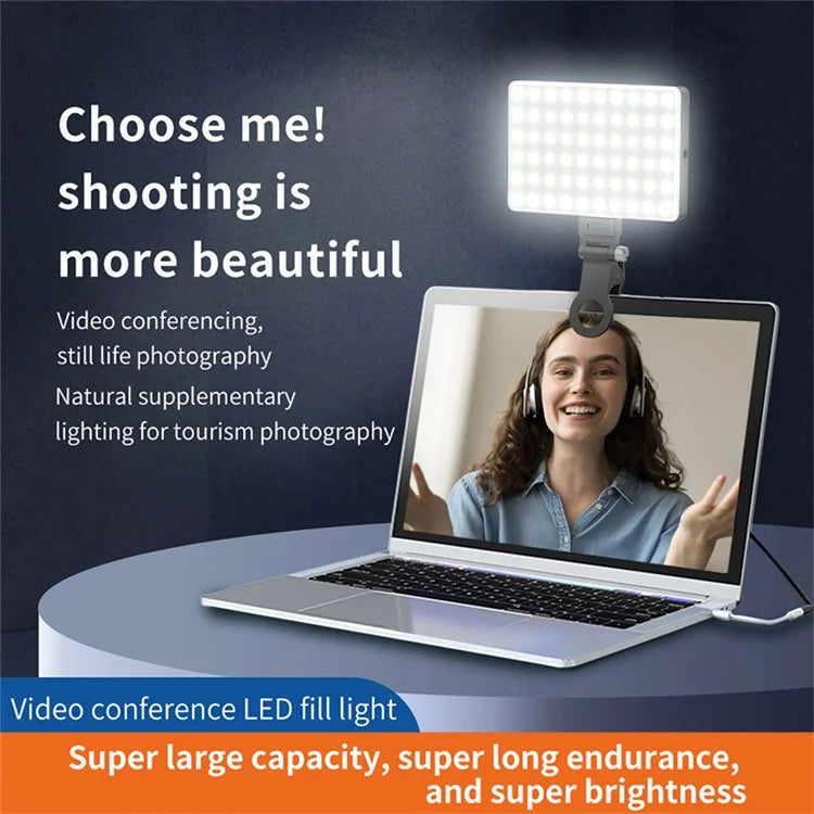 V16R 24 Effects RGB Light Clip-On Pocket Fill Light for Mobile Phone / Tablet / Laptop, without Screen