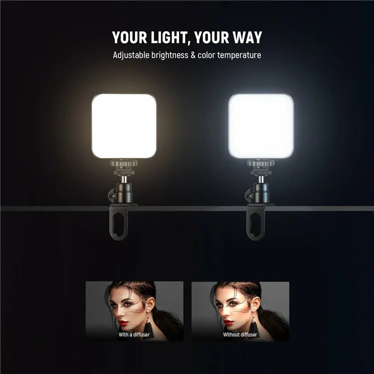 NEEWER PL81 Clip On Selfie Light for Phone / Laptop with Cold Shoe for Streaming Video Vlogging Lighting
