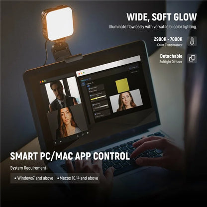 NEEWER PL81 PRO Portable LED Video Light 2900K-7000K Professional Streaming Light