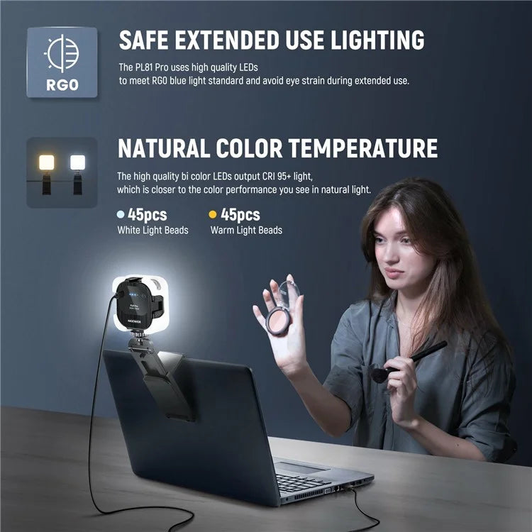 NEEWER PL81 PRO Portable LED Video Light 2900K-7000K Professional Streaming Light