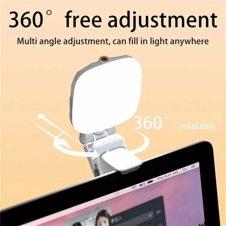 D1 Mini Laptop Phone Clip-on Lamp 3 Color Temperature Live Streaming Fill Light